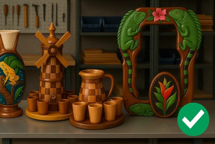 Exhibición de artesanías